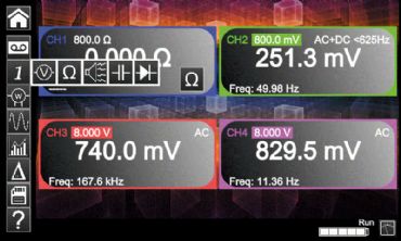 OX9104, 4x100 MHz �ZOLE Portatif Osiloskop